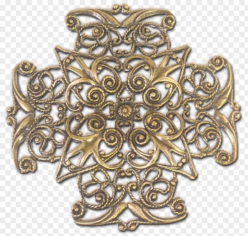 Brass Filigree Jewellery Silver Stamping PNG