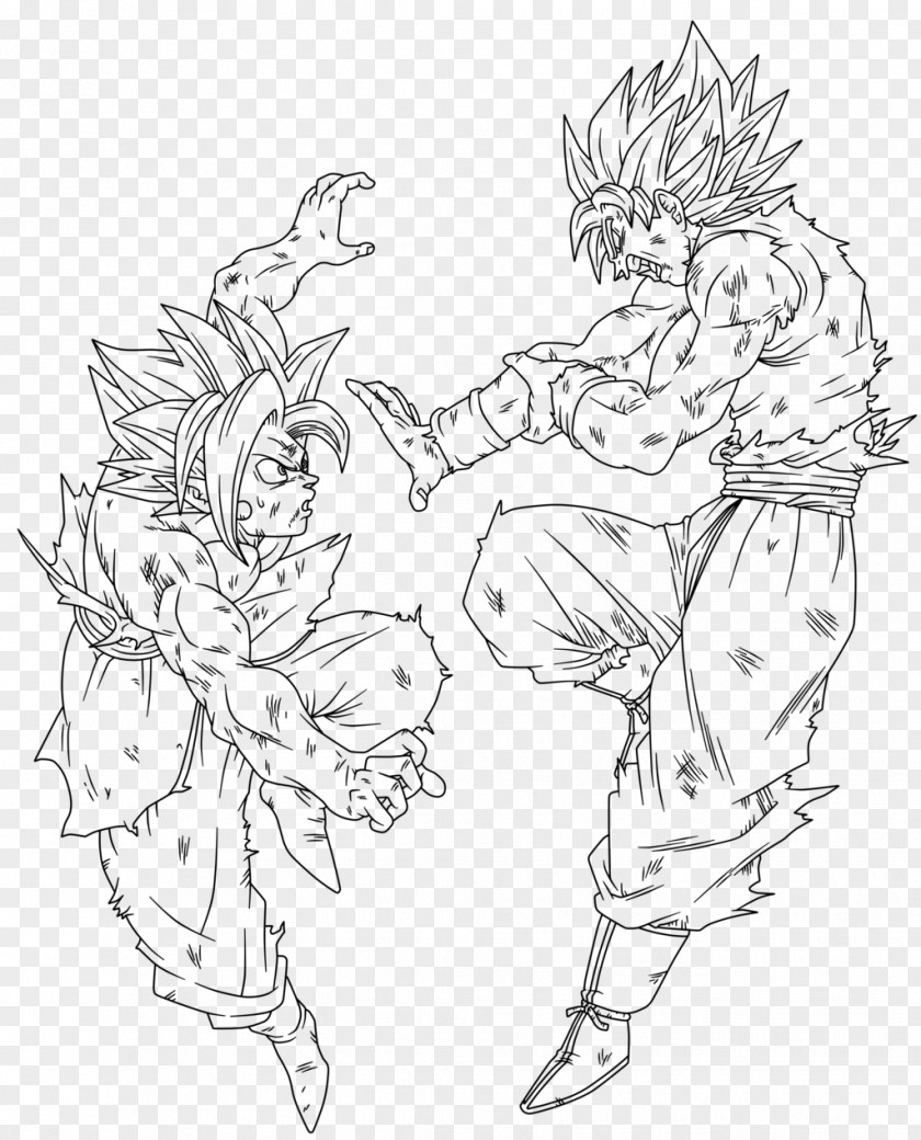 Goku Gohan Trunks Majin Buu Vegeta PNG