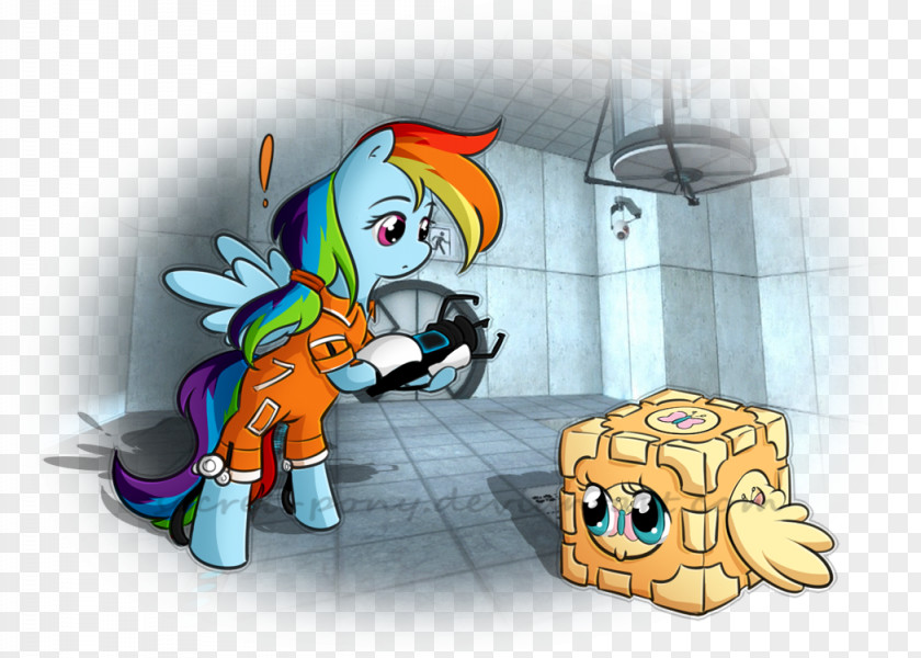 Portal Rainbow Dash 2 Them's Fightin' Herds Pinkie Pie PNG