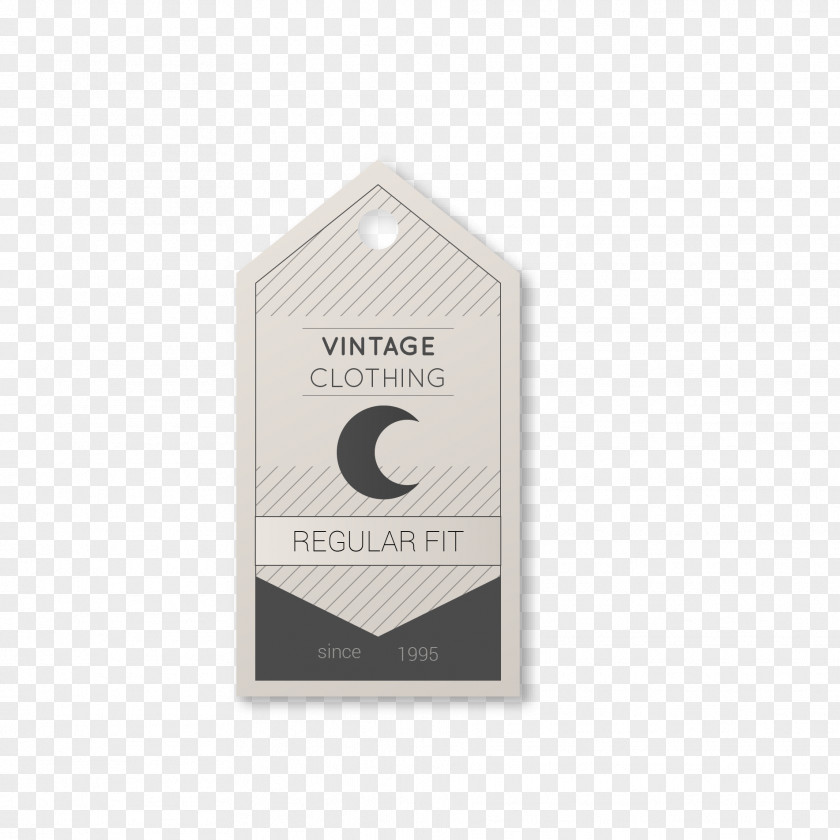 Vintage Paper Tag Vector Material Computer File PNG