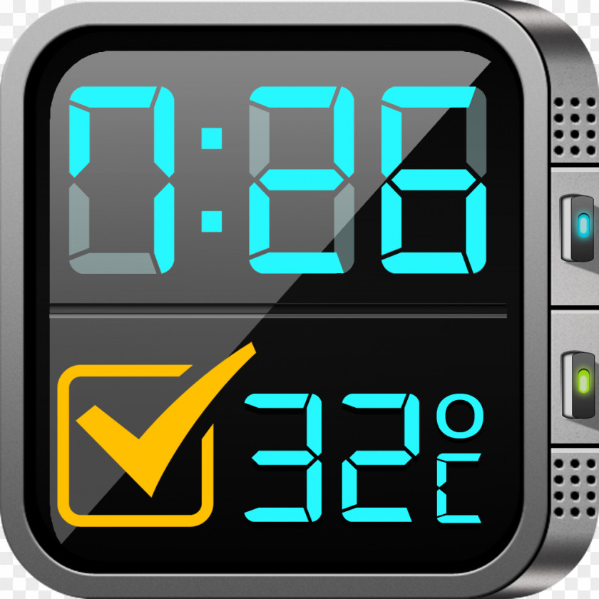 Clock Alarm Clocks Display Device Radio Motor Vehicle Speedometers PNG