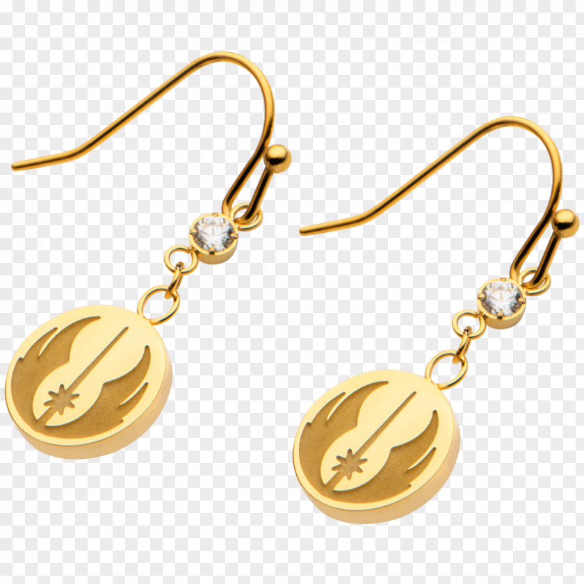 Gold Earring Cubic Zirconia Body Jewellery Jedi PNG