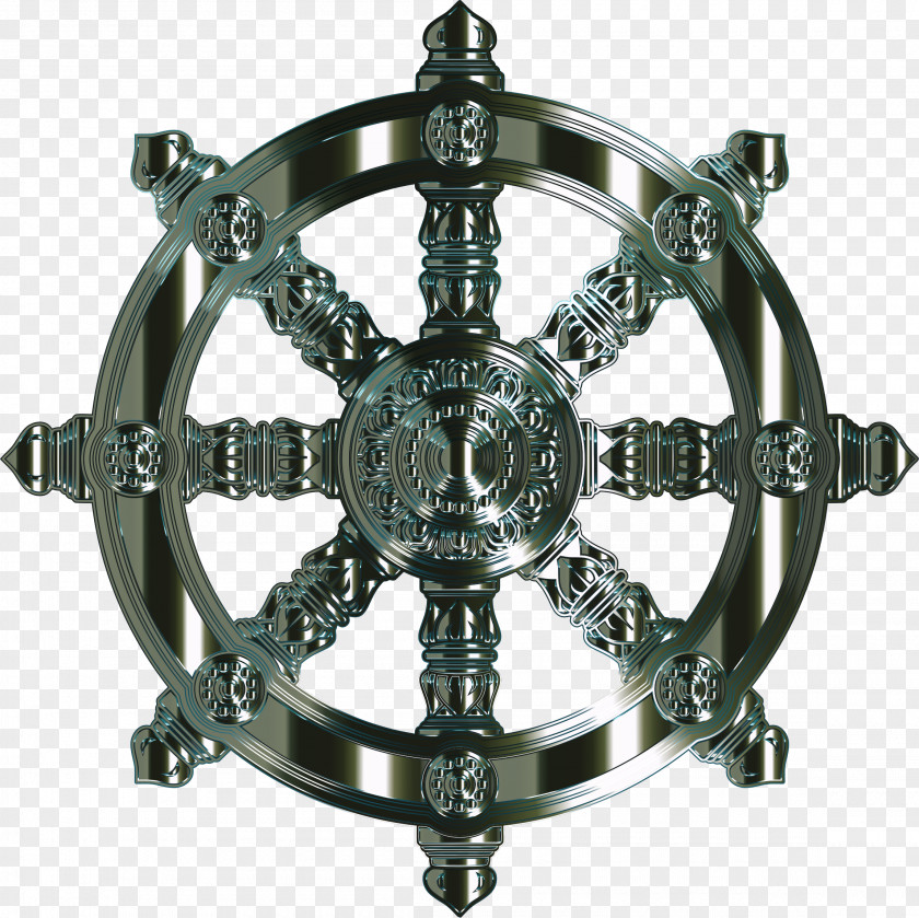 Wheel Of Dharma Buddhism Dharmachakra Buddhist Symbolism Religion PNG