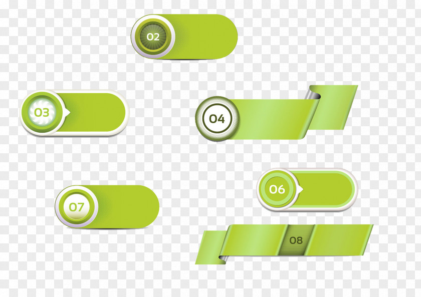 Green Button Label Icon PNG