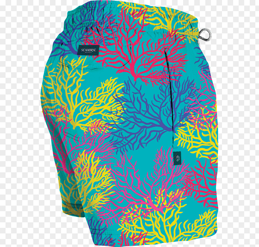 Seahorse Turquoise Swimsuit PNG