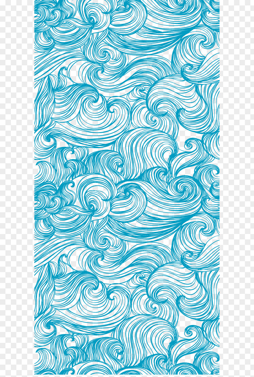 Vector Wavy Lines Manuscript Material Shading Wind Wave Pattern PNG