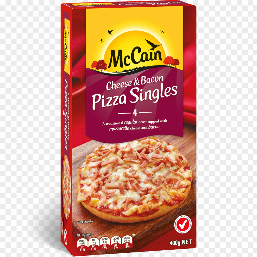 Bacon Pizza Cheese McCain Foods Submarine Sandwich PNG