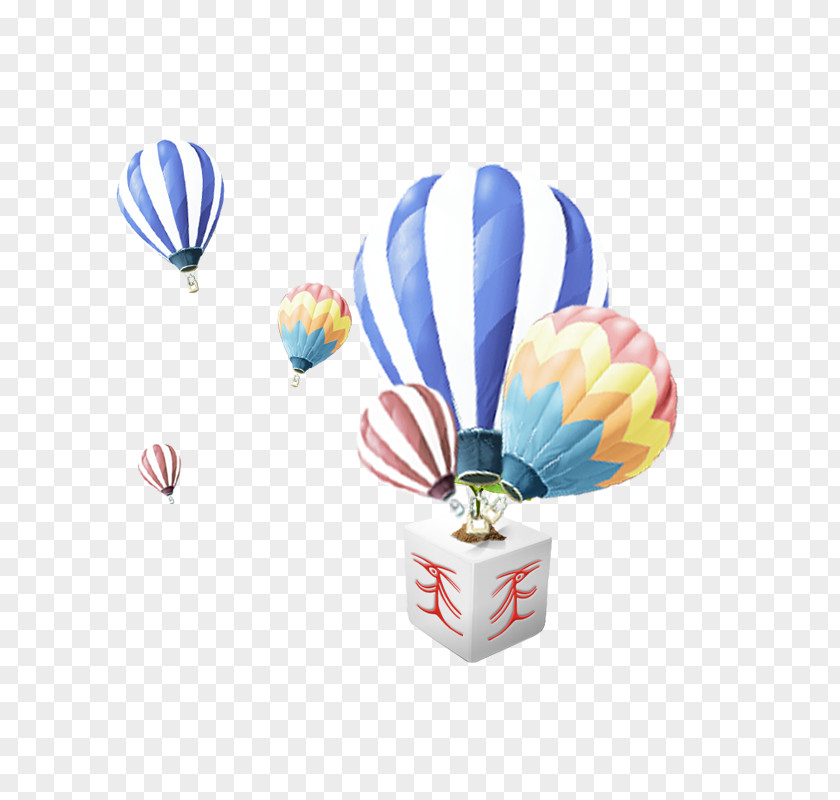 Floating Balloons Hot Air Balloon Designer PNG