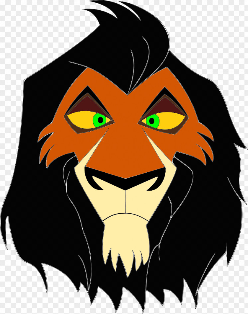Lion Scar Roar Art PNG