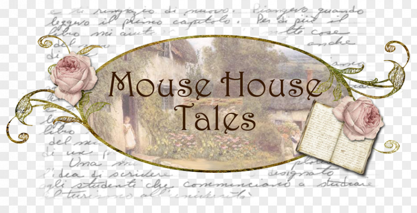 Mouse House Calligraphy Animal Font PNG