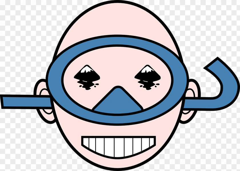 Scuba Underwater Diving & Snorkeling Masks Clip Art PNG
