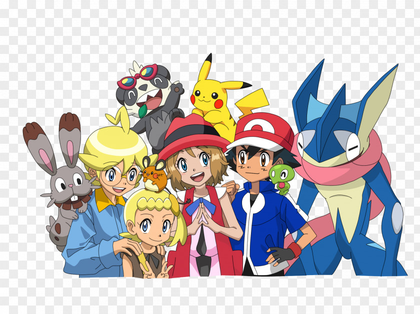 Family Fashion Ash Ketchum Serena Pokémon X And Y Clemont Pikachu PNG