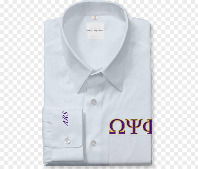 OMEGA PSI PHI Dress Shirt T-shirt White Collar Sleeve PNG