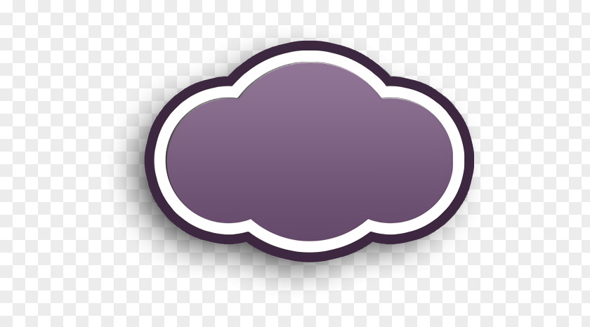 Oval Label Cloud Icon PNG