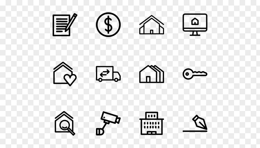 Real Estate Icon Brand Drawing White Angle PNG