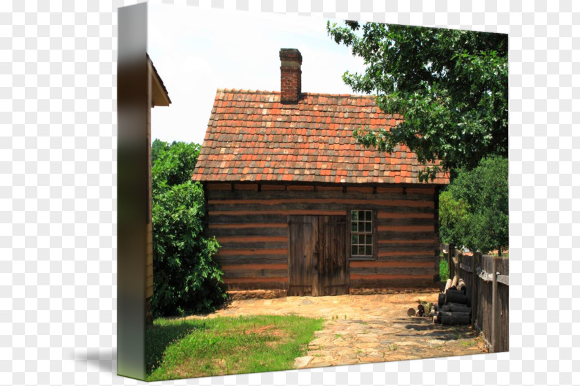 Cottage Drawing Old Salem Historic District Property Shed Gallery Wrap Canvas PNG