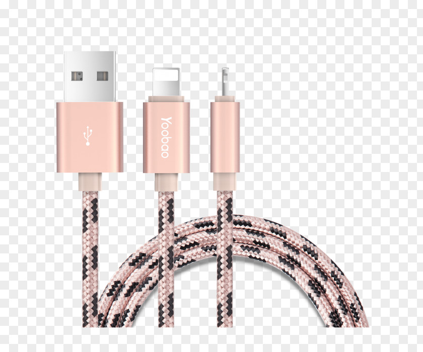 Lightning USB-C Micro-USB Data Cable PNG