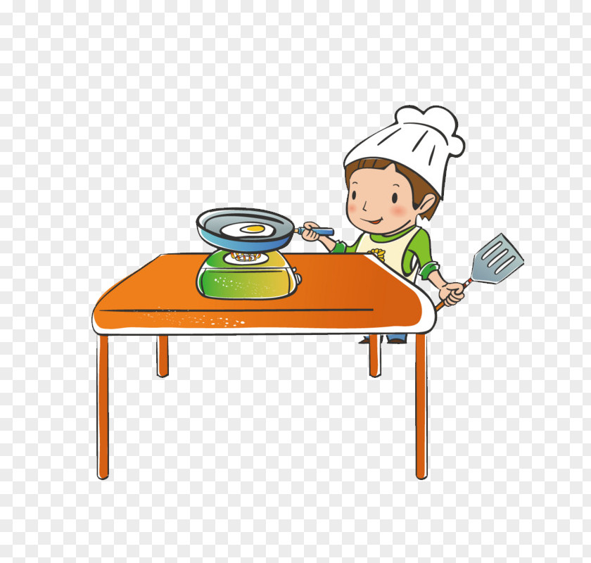 People Cooking Fried Egg Omelette Vector Graphics Food PNG