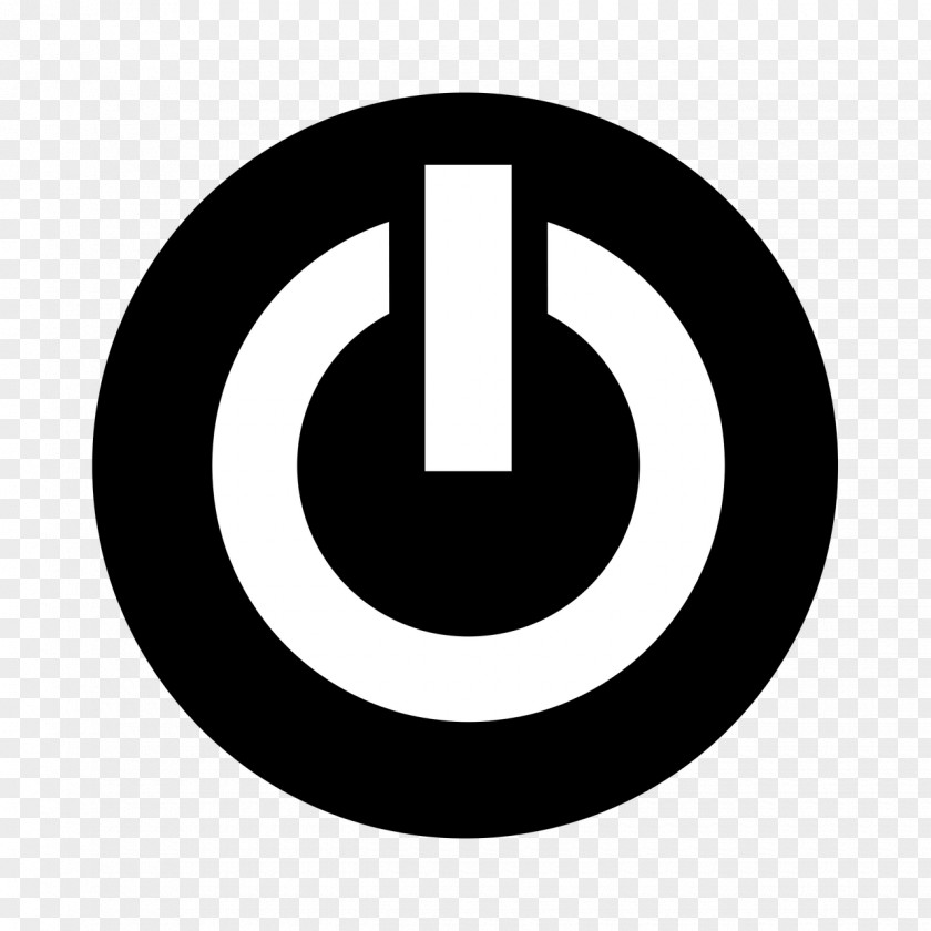 POWER Shutdown Button Logo PNG