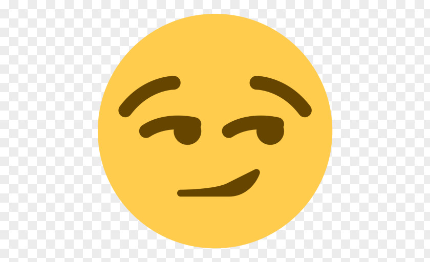 Smiley Smirk Emoticon Emoji Sticker PNG