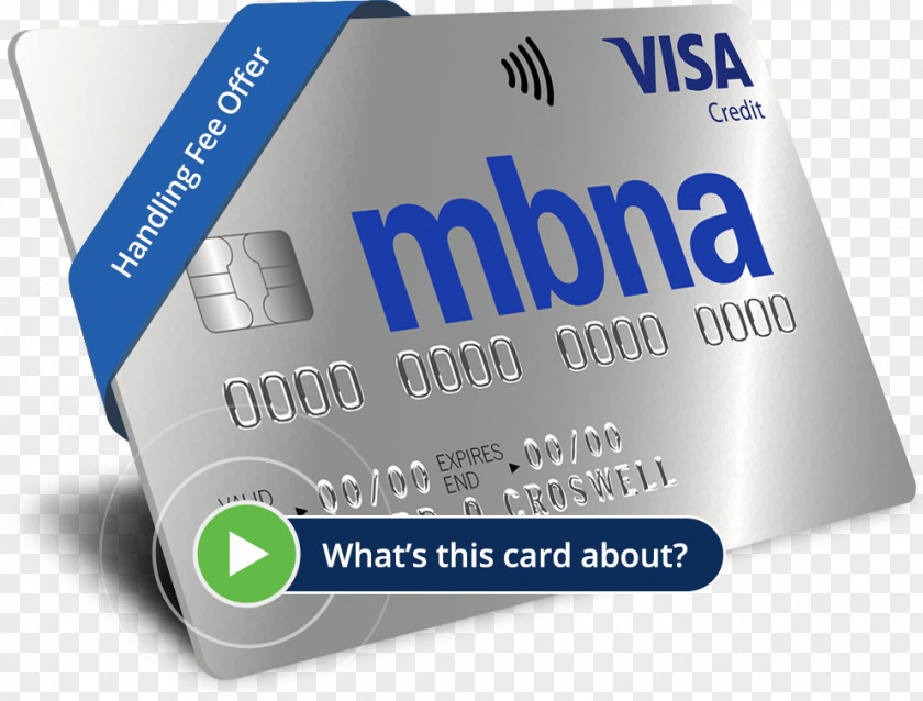 Credit Card MBNA Balance Transfer Business PNG