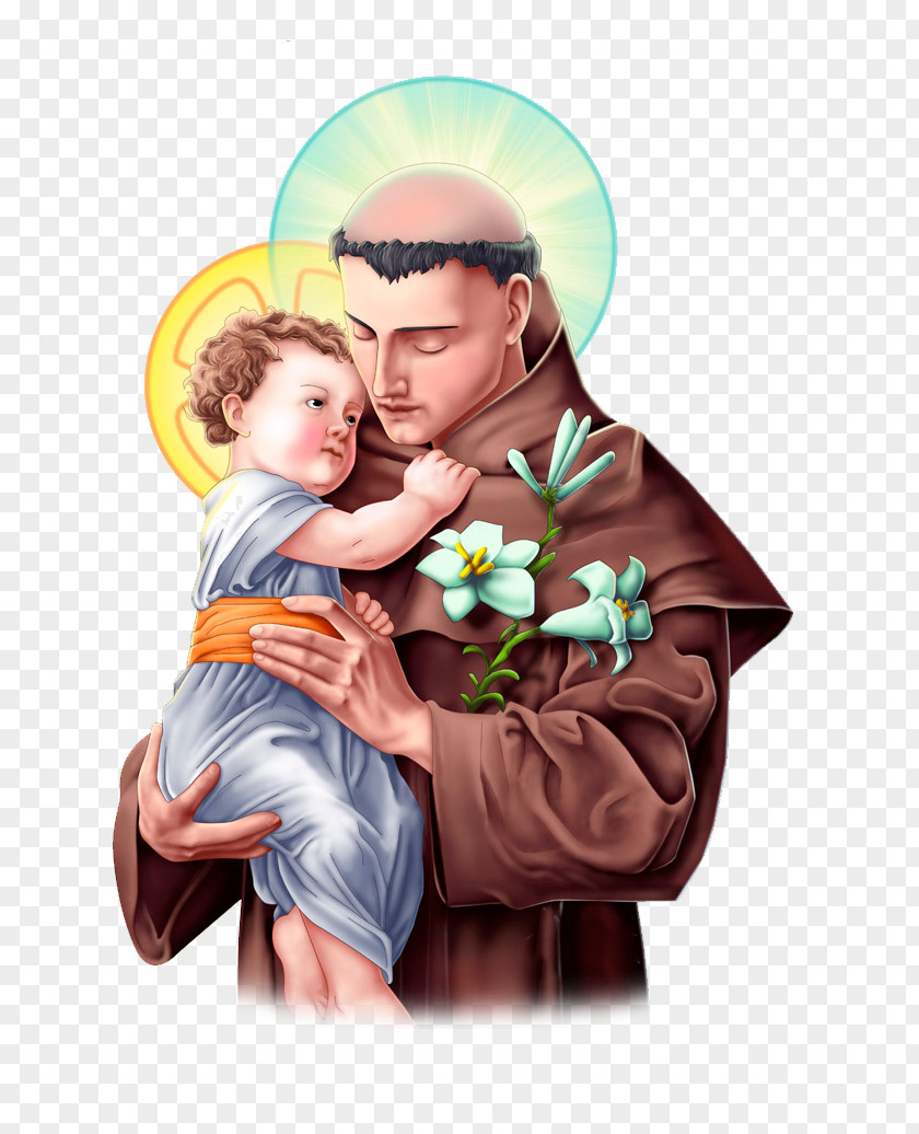 Santo Antonio Saint Joseph Anthony Of Padua Antônio De Lisboa, Santa Catarina Holy Card PNG