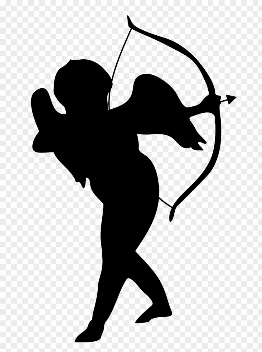 Arrow Silhouette Cliparts Cupid Heart Clip Art PNG