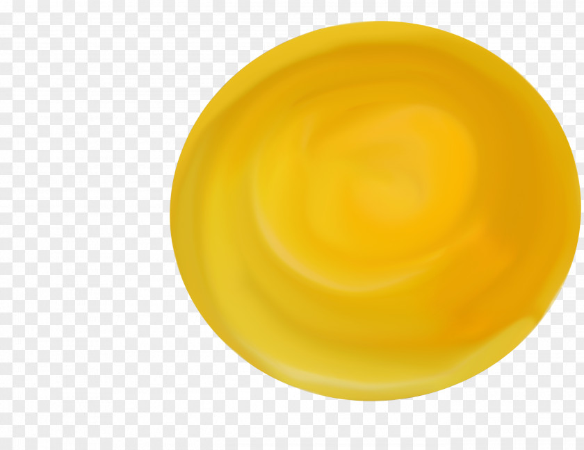 Painted Yellow Plate Circle PNG