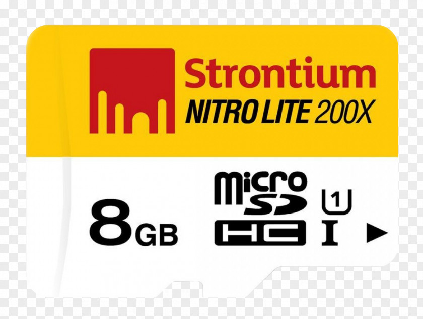 Strontium MicroSD Memory Card Secure Digital Computer Data Storage XD-Picture PNG