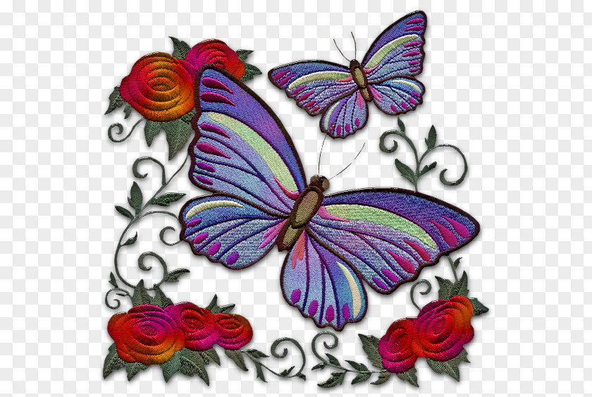 Yi Butterfly Machine Embroidery Quilting PNG