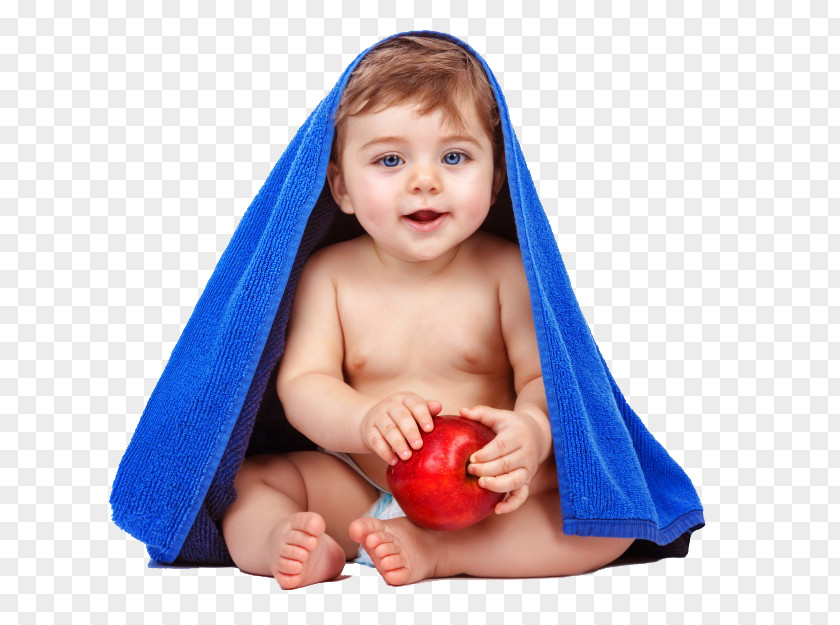 Baby Covered With Towel Infant Boy Child Cuteness Stock Photography PNG