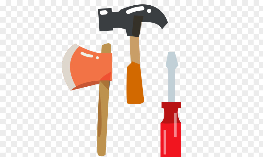 Cartoon Ax Woodworking Tool Hammer PNG