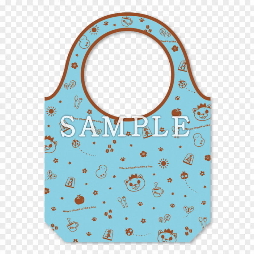 Ecobag Cafe Marunouchi Reading Style Aqua March Comes In Like A Lion Pattern PNG