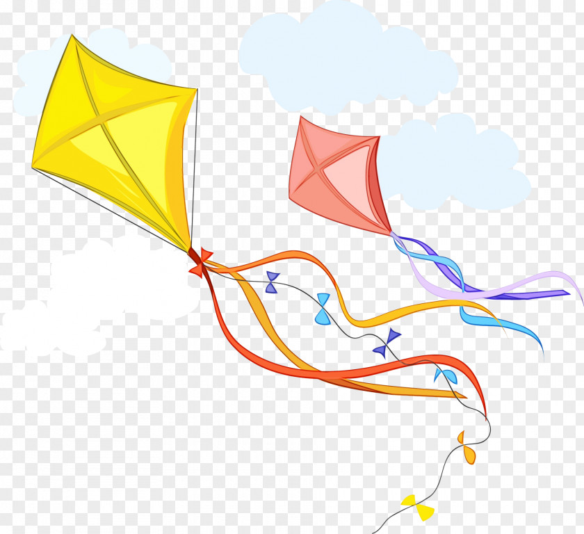 Kite Angle Line Point Yellow PNG