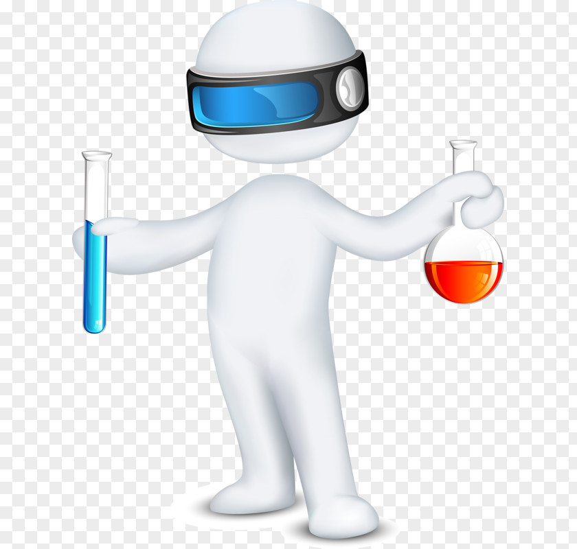 Scientists Painted Shape Experiment Cartoon PNG