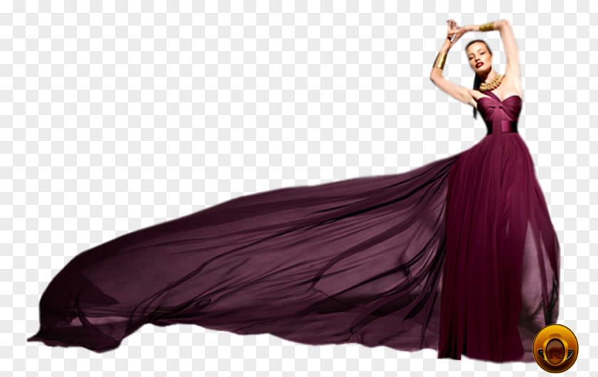 Tube Fashion Model Photo Shoot Gown PNG