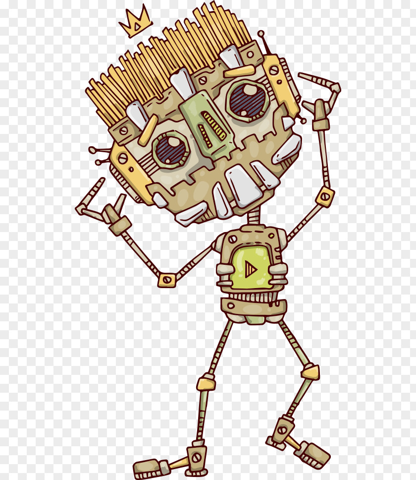 Vector Cartoon Robot Shutterstock Illustration PNG