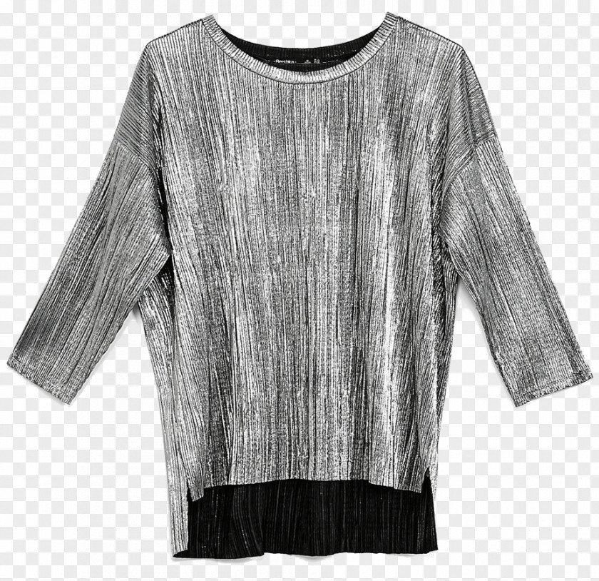 Chocker Sleeve Shoulder Sweater Outerwear Blouse PNG