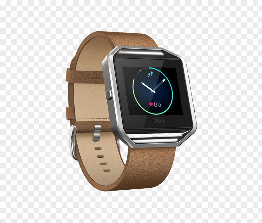 Fitbit Activity Tracker Strap Leather Smartwatch PNG