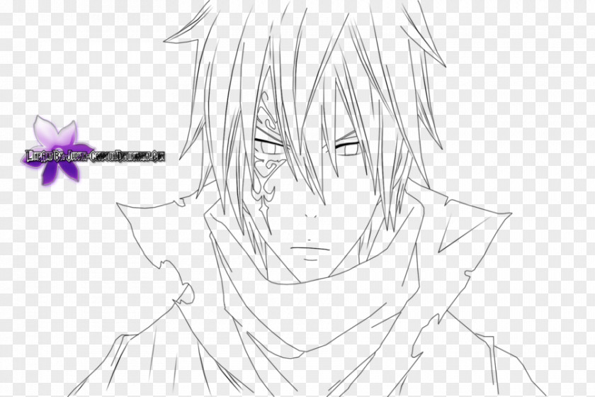 Fairy Tail Jellal Line Art Sketch Graphics DeviantArt PNG