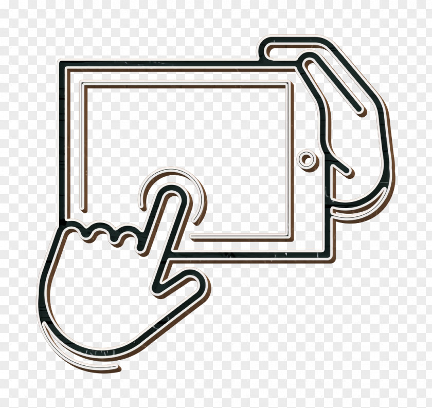 Rectangle Bathroom Accessory Number Icon PNG