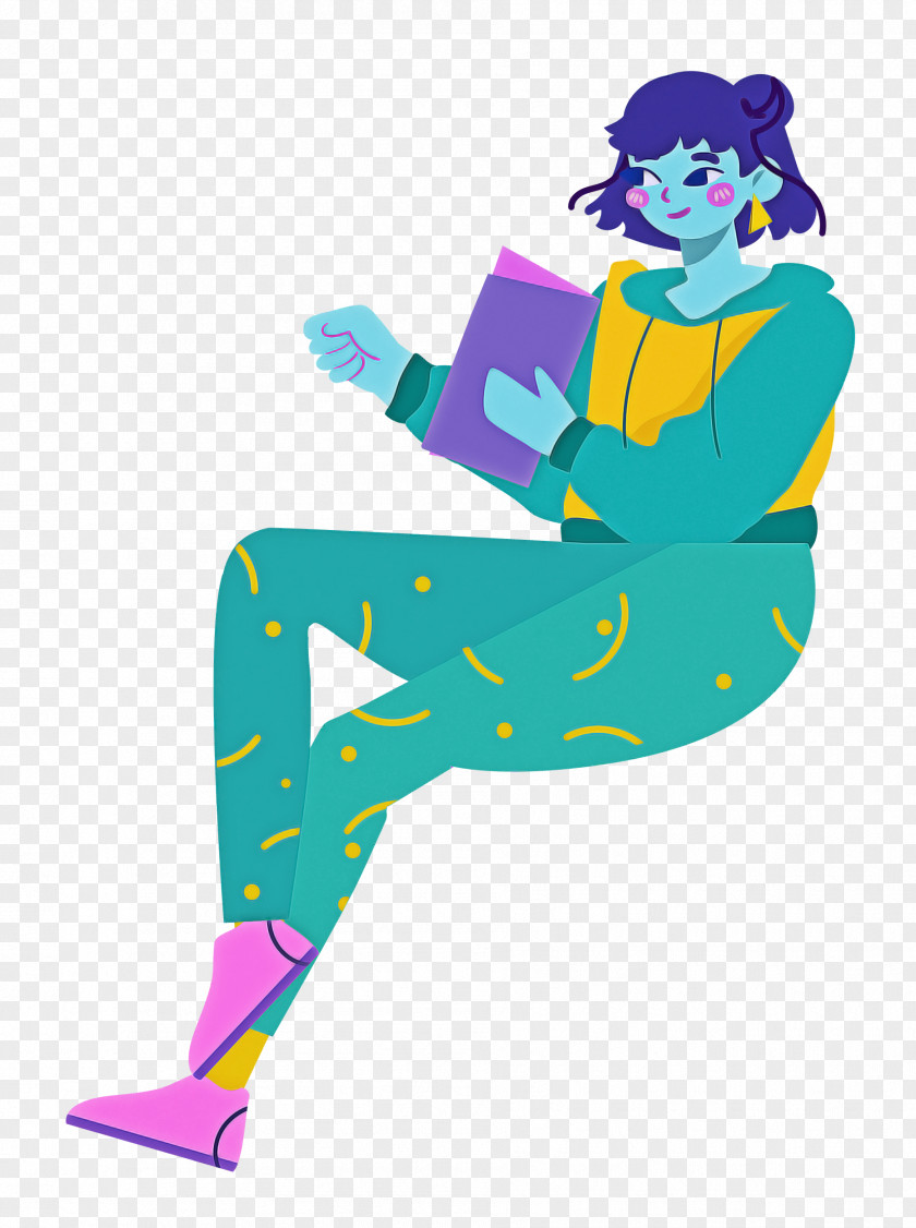 Sitting Girl Lady PNG