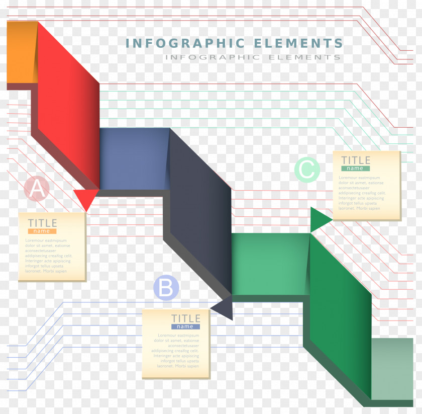 Spiral Business Technology Material Vector Infographic Illustration PNG