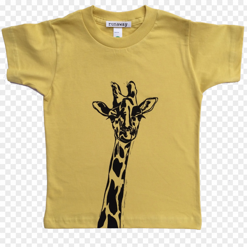 T-shirt Giraffe Sleeve Clothing PNG