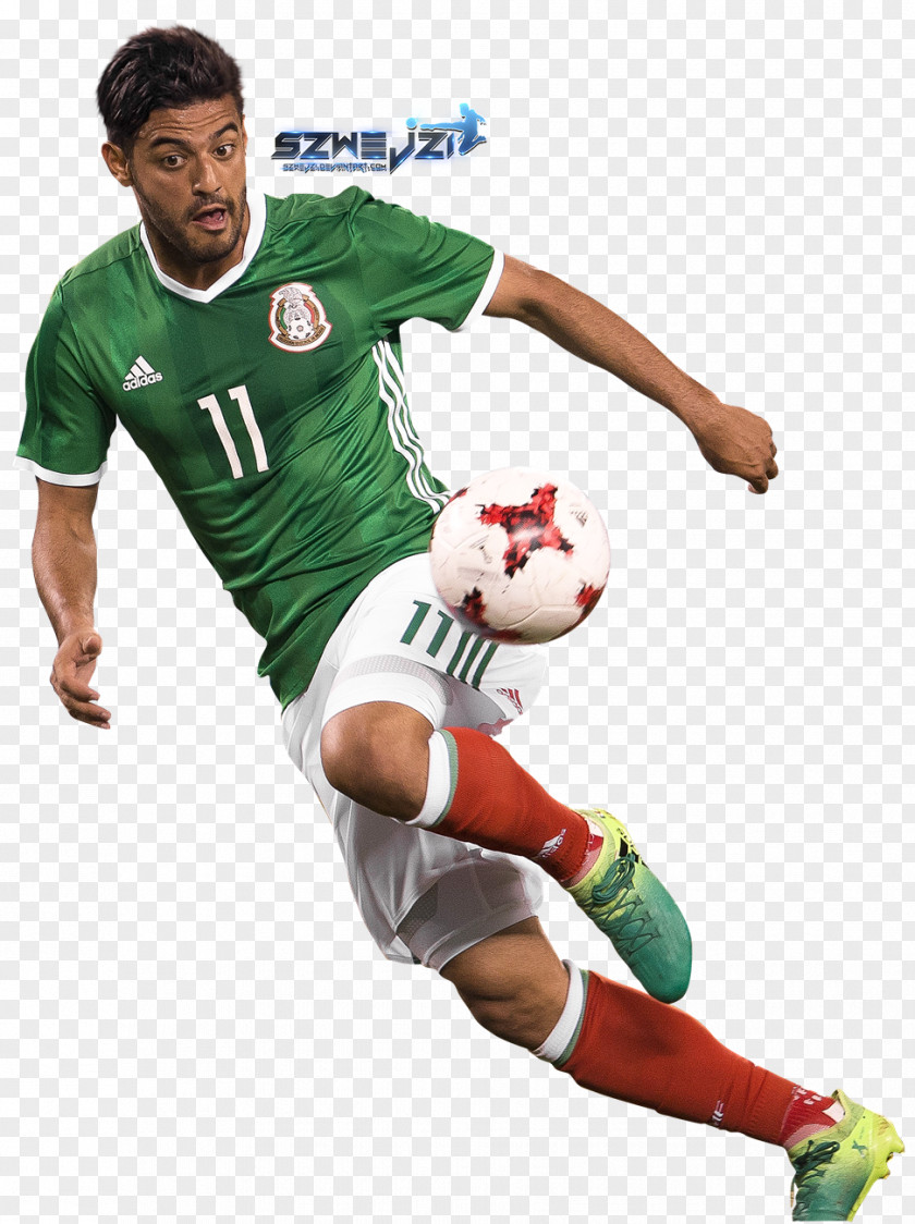 Football Player Illustration Carlos Vela Mexico National Team Los Angeles FC PNG