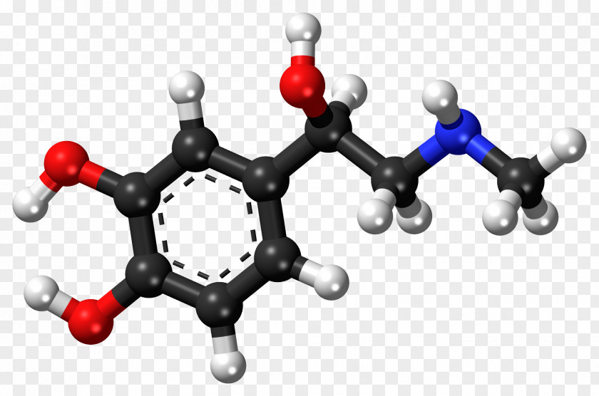 Molecular Structure Background Ball-and-stick Model Adrenaline Norepinephrine Molecule PNG
