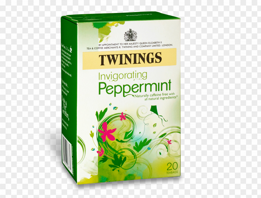 Tea English Breakfast Peppermint Twinings Bag PNG