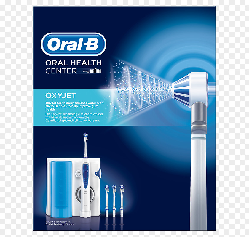 Tooth Brush Dental Water Jets FlossDental Hygienist Electric Toothbrush Oral-B Oxyjet MD18 PNG