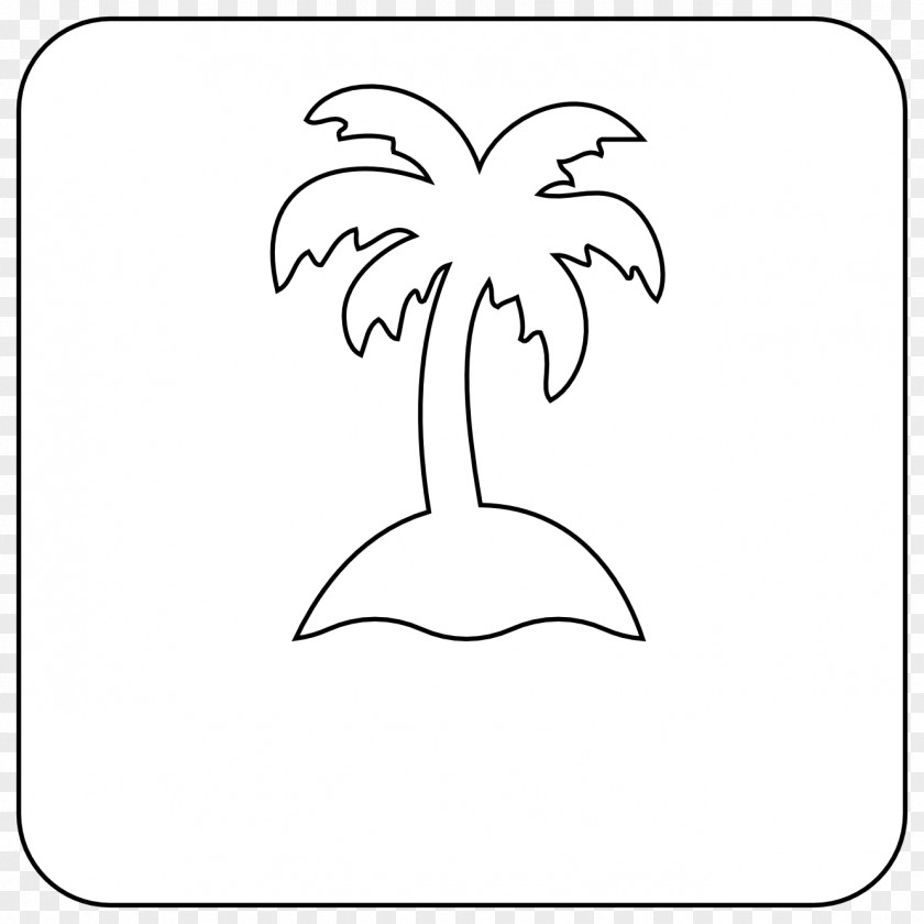 Tree Line Art Black And White Drawing Clip PNG