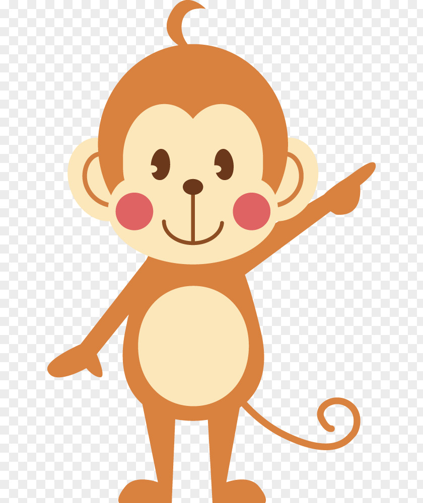 Cute Cartoon Monkey Three Wise Monkeys New Year Card Photography Illustration PNG